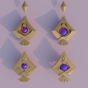 Yae Miko Earrings For 3D Print