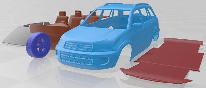 Toyota RAV4 5 Door 2001 Printable Car