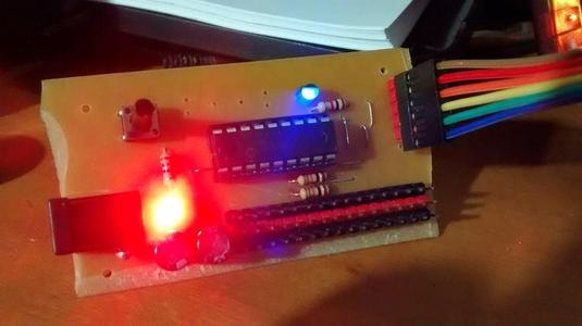 PIC16F628a development board