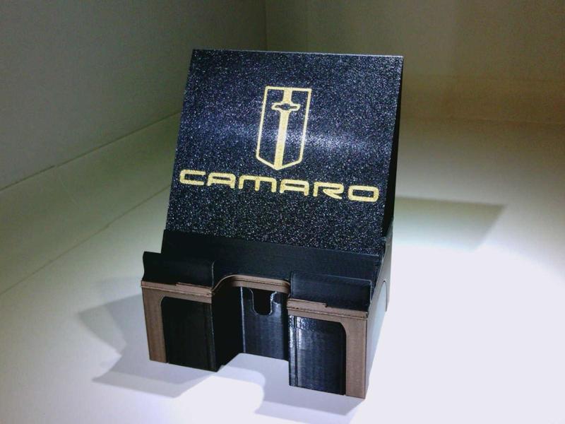 Custom Phone Stand - Chev Bowtie F Camaro R