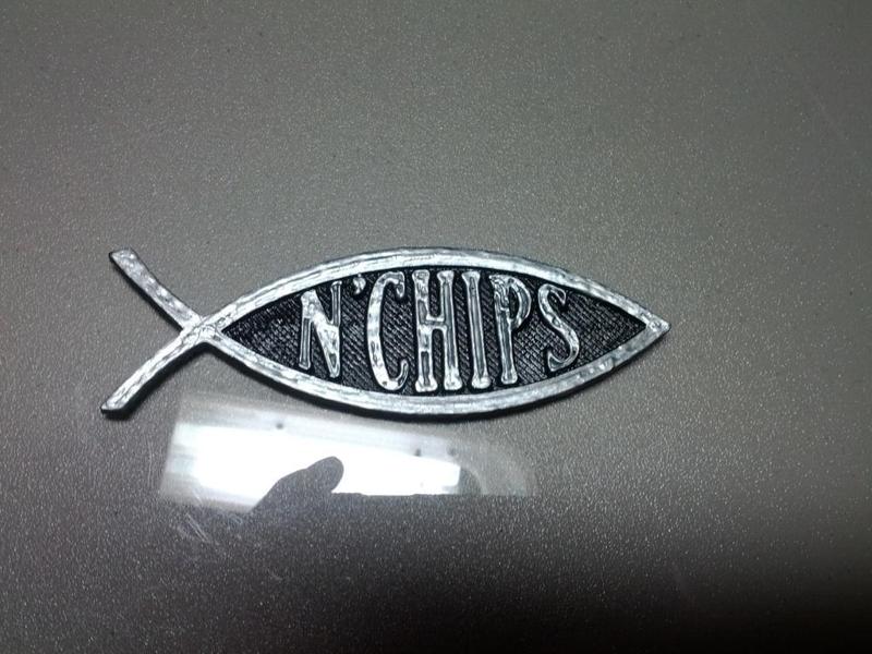 Fish N'Chips Bumper Decal