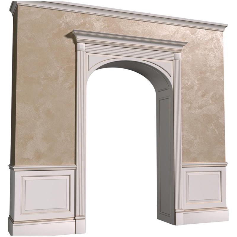 Interior Arched Opening Door Portal Arched doorway