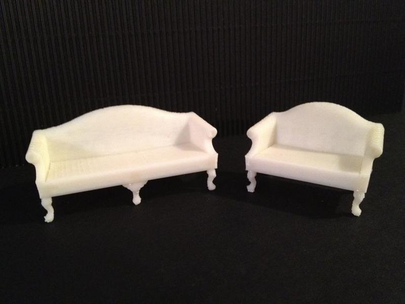 Miniature Queen Anne Sofa