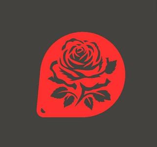 Rose rosae Stencil model 2