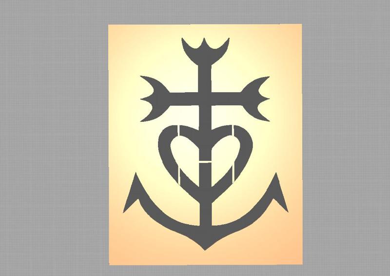 Camargue Cross Stencil