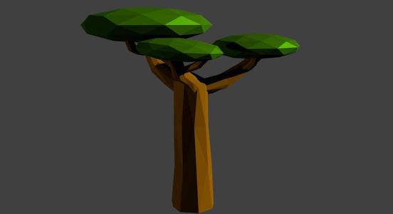 Baobab Low-Poly