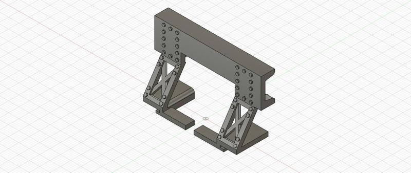 Gauge 0 1:45, buffer fixation crane Le..., Gauge O