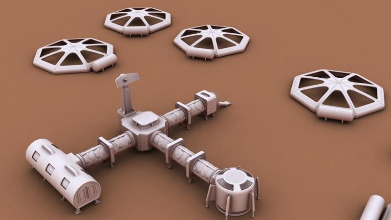 Collapsible Martian Base