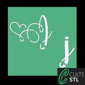 Stencil Letra J - 10x10cm