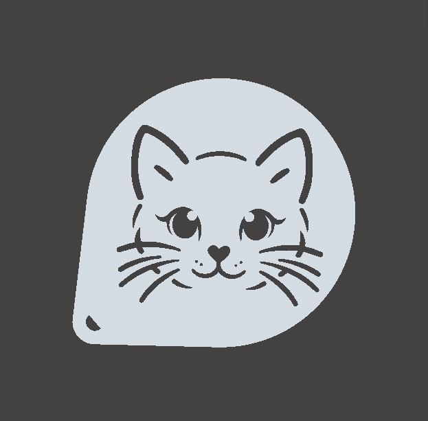 Cutie cat Stencil