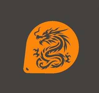 Dragon Stencil chinese model 2