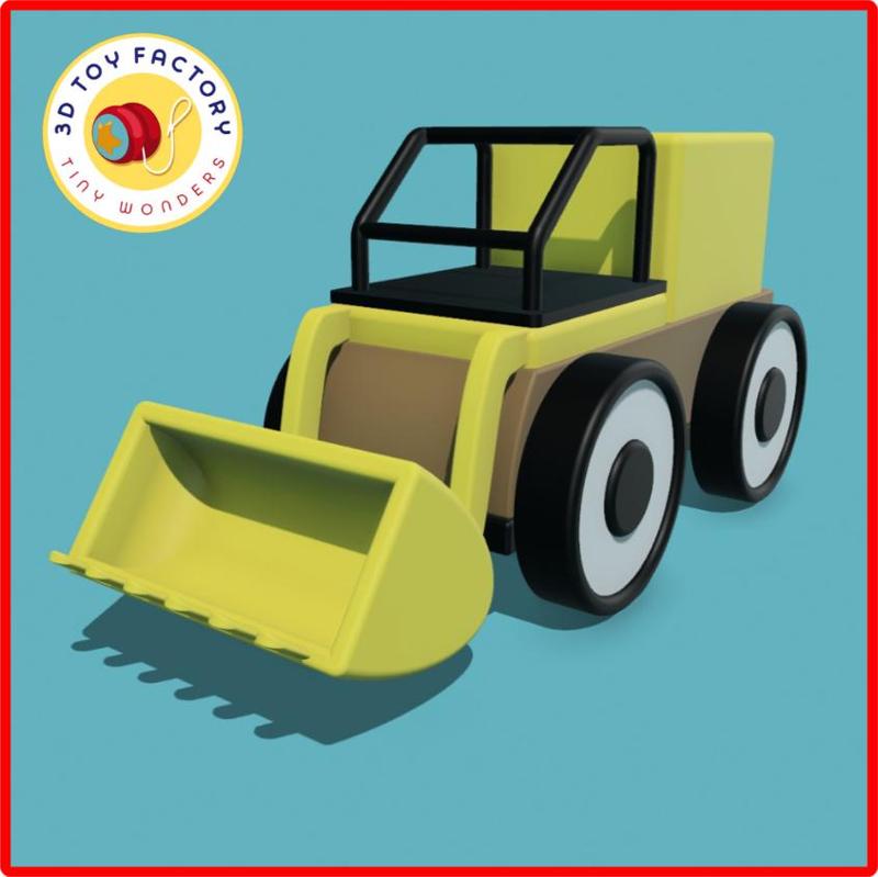 Yellow Digger Toy Car