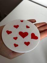 Heart coaster