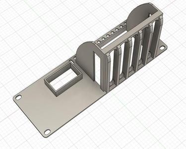 Mini nas cwwk/topton plate for rack 10"