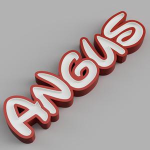 NAMELED ANGUS (Font Disney) - LED LAMP WITH NAME