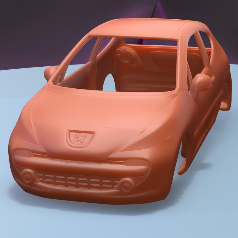 PEUGEOT 207 2006  (1/24) printable car body