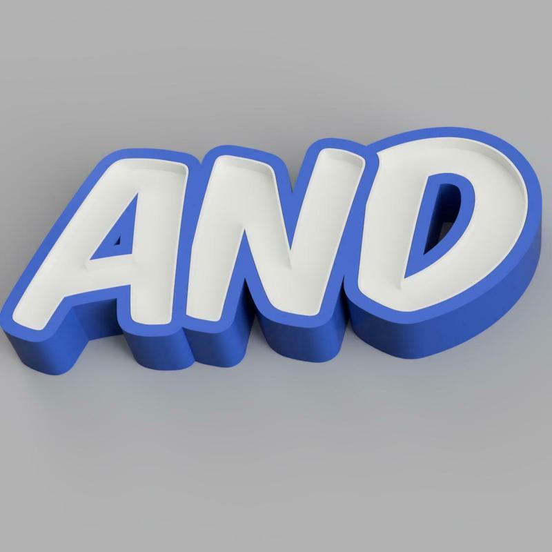 NAMELED AND  - LED LAMP WITH NAME