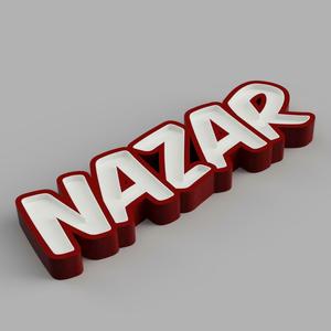 NAMELED NAZAR - LED LAMP WITH NAME