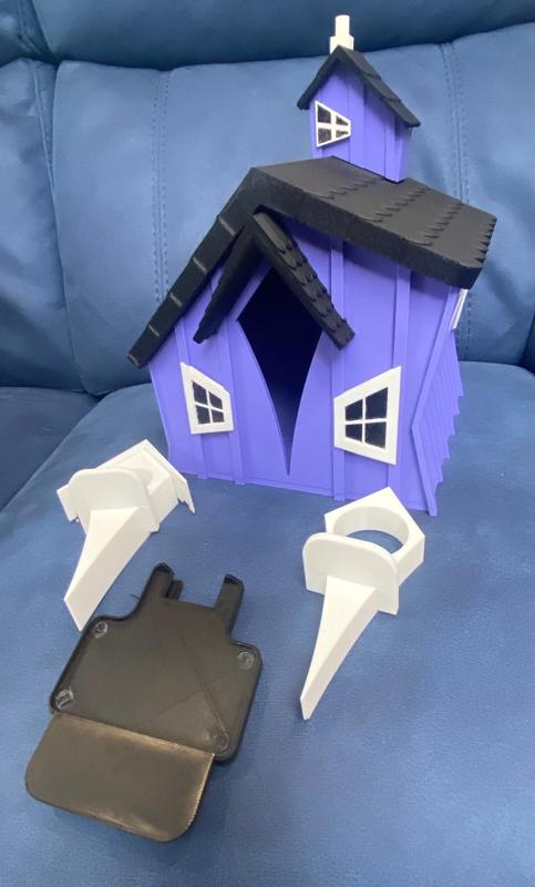 crooked birdhouse