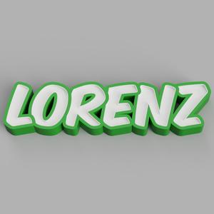 NAMELED LORENZ - LED LAMP WITH NAME