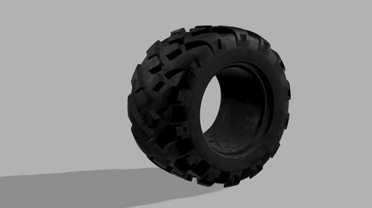 Tire for Poclain Excavator at 1/50 scale