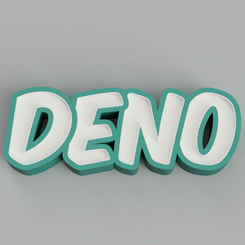 NAMELED DENO - LED LAMP WITH NAME