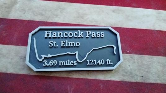 Maverick's Trail badge Hancock Pass