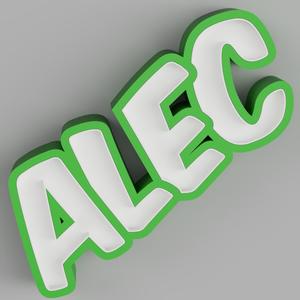 NAMELED ALEC - LED LAMP WITH NAME