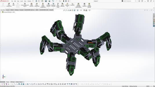Hexapod with Smartphone: Code + STL + PCB design