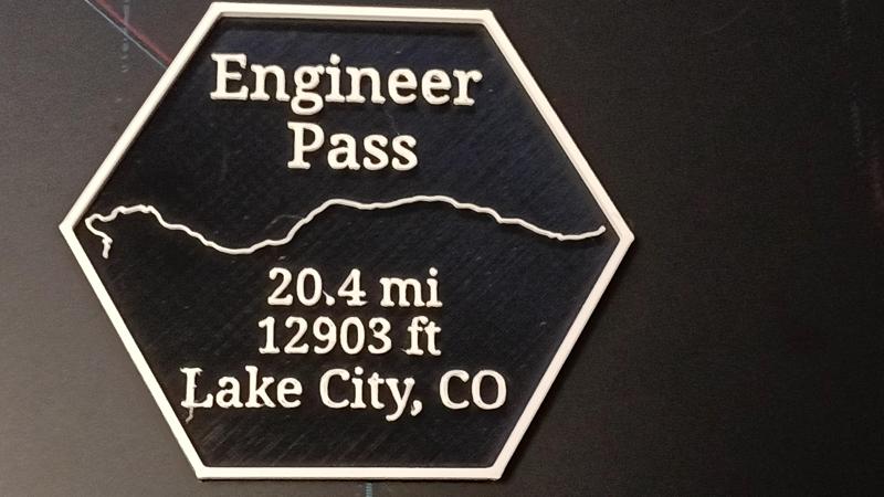 Maverick's Trail Badge Hexagon Lake City Engineer Pass offroad colorado