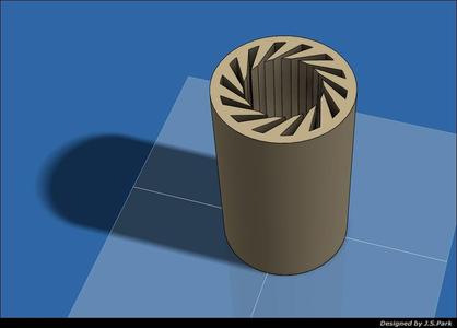 PLA printed LM8UU bearing noise test!