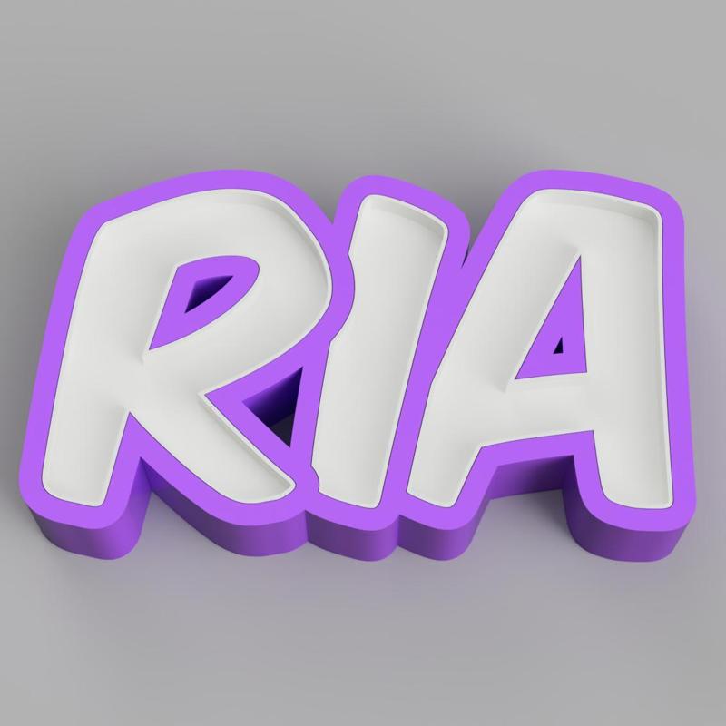 NAMELED RIA - LED LAMP WITH NAME