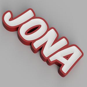 NAMELED JONA - LED LAMP WITH NAME
