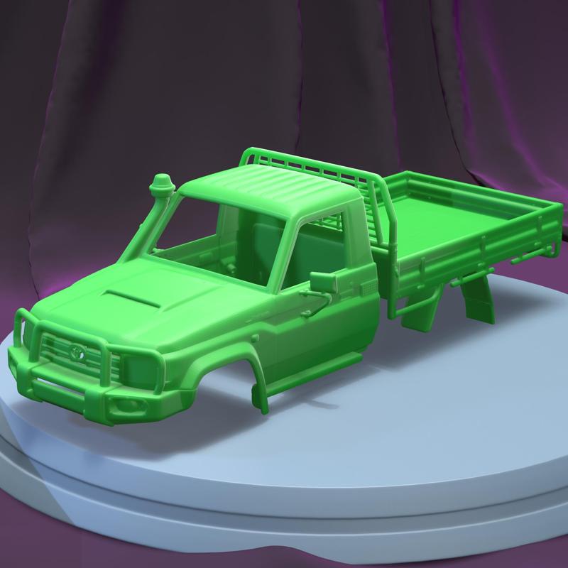 TOYOTA LAND CRUISER J70 PICKUP GXL 2008  (1/24) Printable Car Body