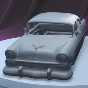 CHEVROLET BELAIR 1956  (1/24)  Printable Car Body