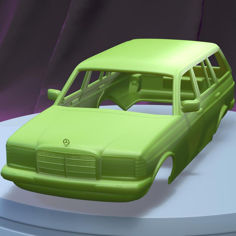 Mercedes Benz E-class 1975 (1/24) Printable Car Body