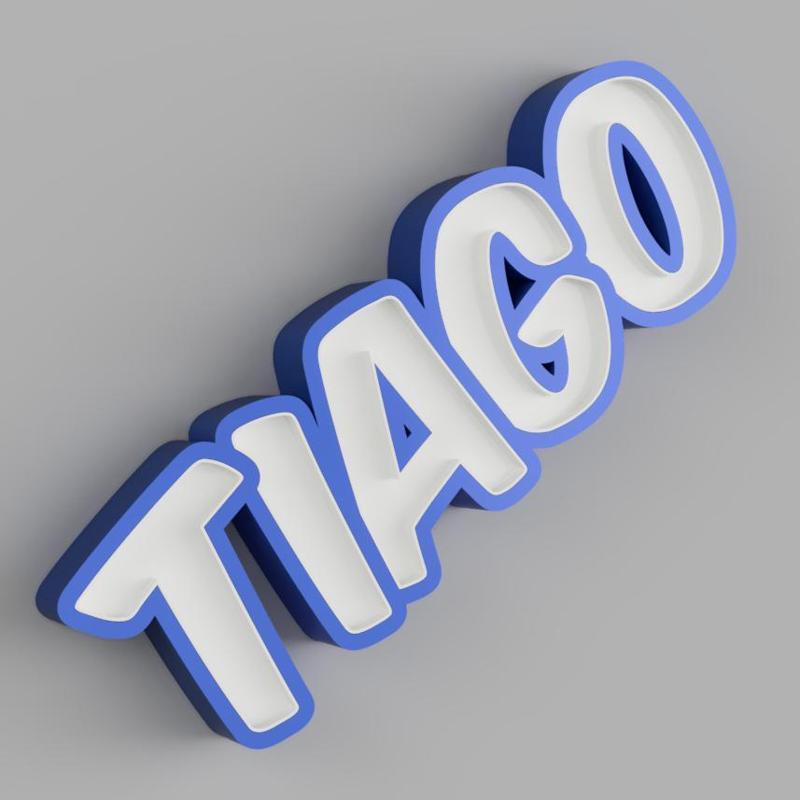 NAMELED TIAGO - LED LAMP WITH NAME