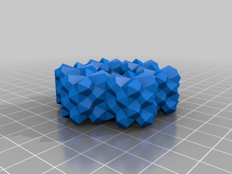  space filling sphenoid hendecahedrons - crystal rods