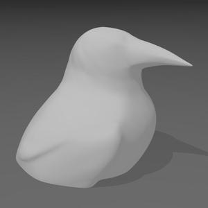 Low Poly Odin's Raven [Huginn and Muninn]