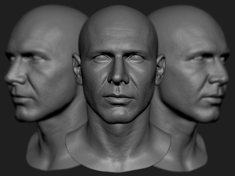 Harrison Ford likeness sculpt 3D model