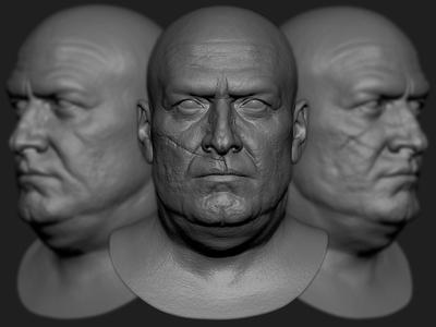 The Penguin Colin Farrell likeness sculpt 3D model