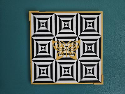 LUMINOUS BOX optical illusions butterfly