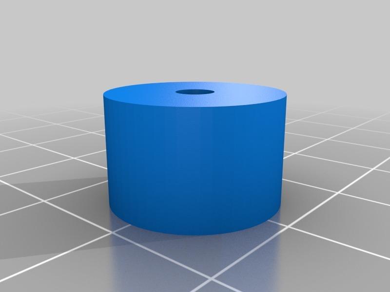 Simple cilider to guide a cable to a greg's extruder