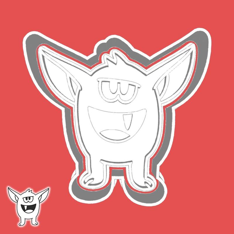 Cute monsters cookie cutters - earwiggle monster