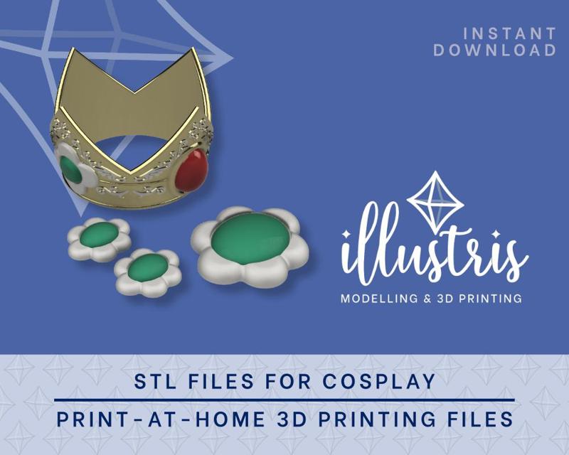 DAISY Accessories STL FILES [Super Smash Bros Ultimate]