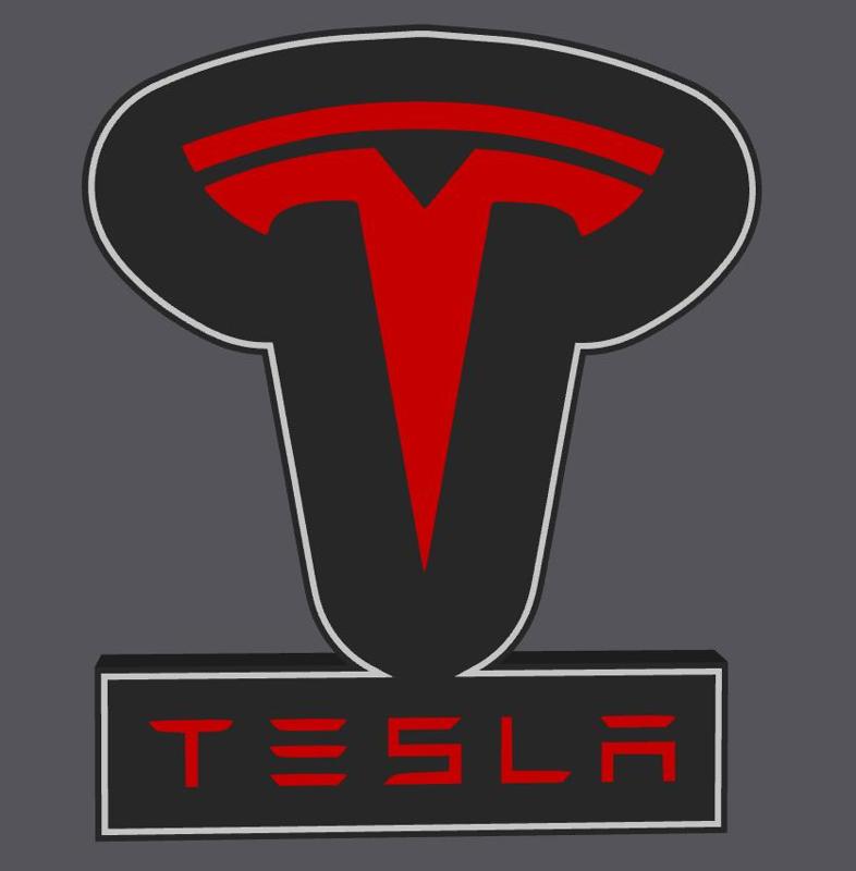 Caremblem Tesla Led Lightbox