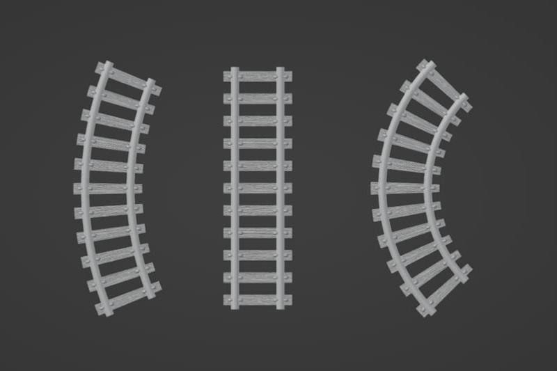 Mining Rails - Set ( 28mm Scale )