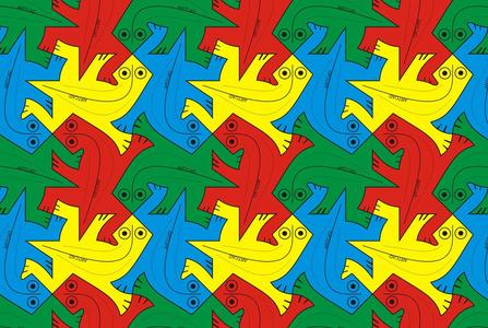M.C.Escher Lizard