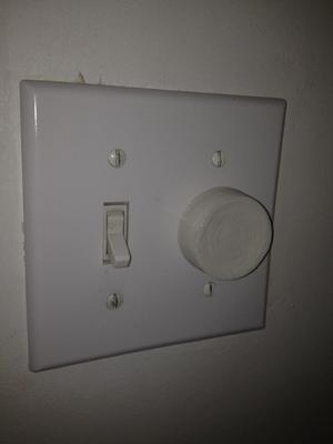 Dimmer control button