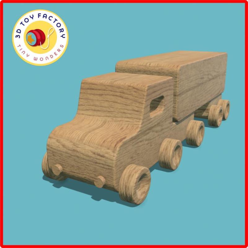 Toy decorative wooden Truck